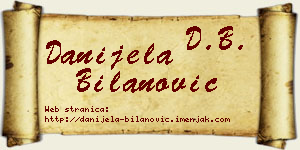 Danijela Bilanović vizit kartica